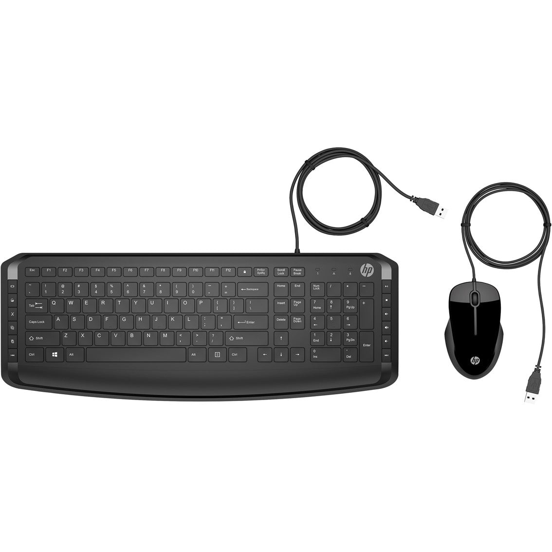 Teclado y Ratón HP Pavilion 200 - Conectividad USB 2.0 y Atajos Multimedia