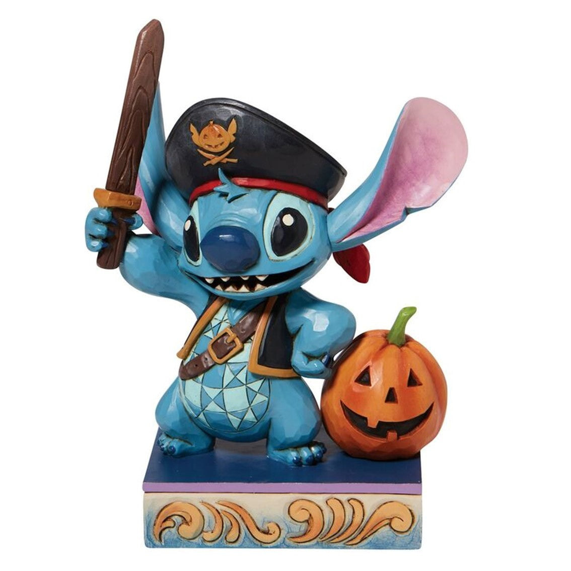 Figura Enesco Disney Lilo & Stitch Stitch Pirata - Hecho a Mano 15 cm