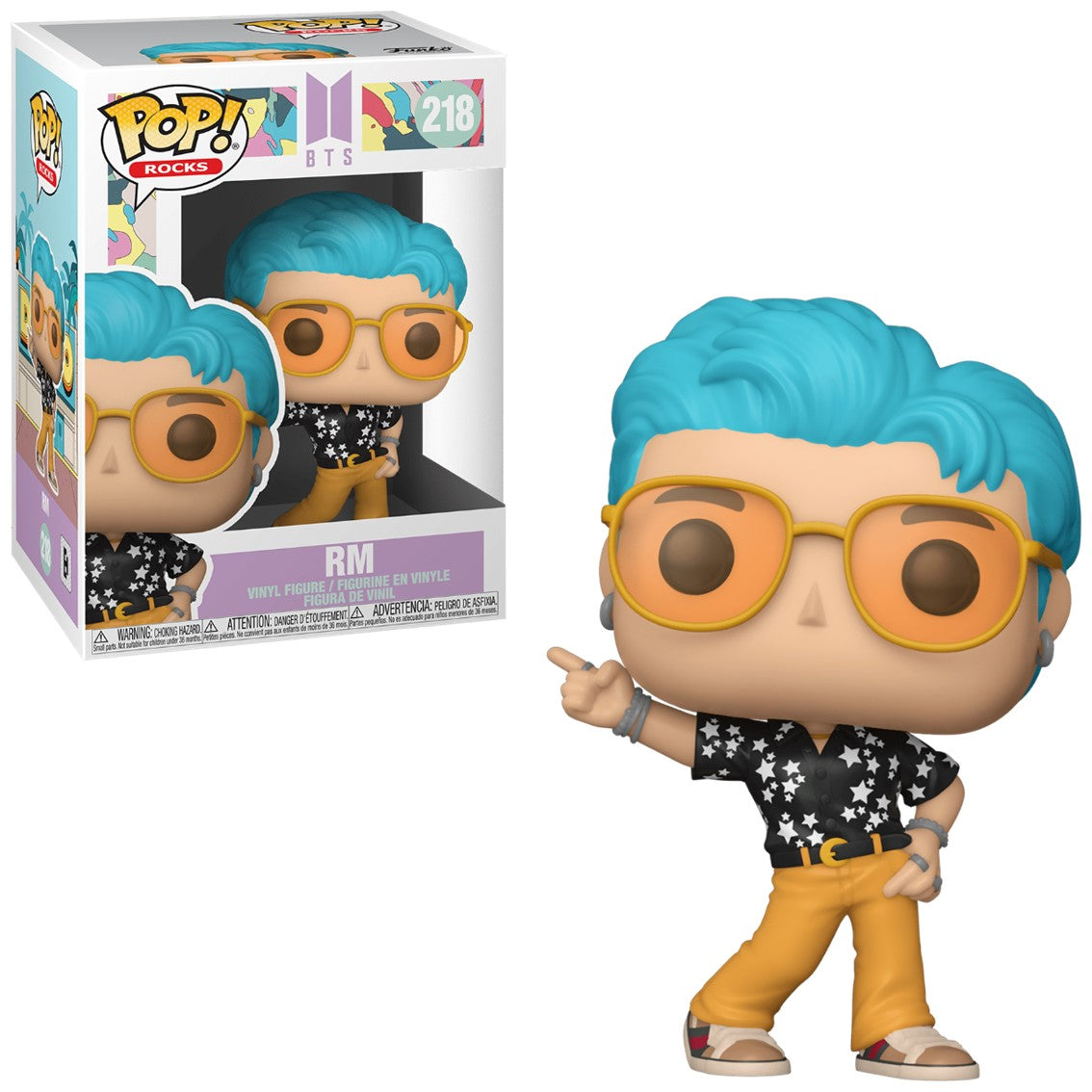Funko Pop RM de BTS - Estrella de la Música, 9 cm en Vinilo