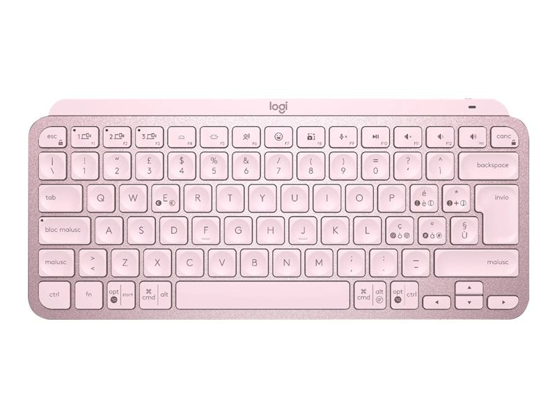 Teclado Logitech MX Keys Mini Rosa - Wireless y Ergonómico para Creadores