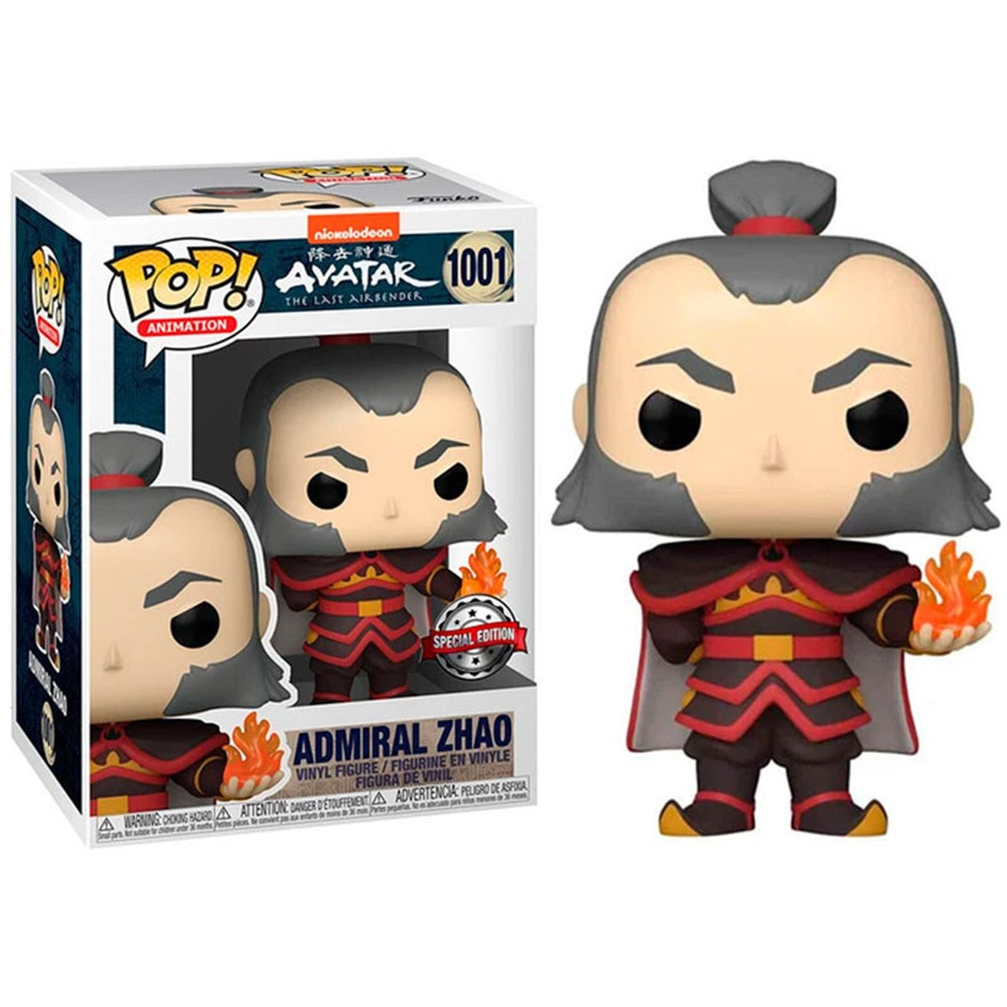Admiral Zhao con Bola de Fuego - Funko Pop Avatar: La Leyenda de Aang Edición Especial