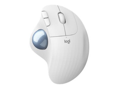 Ratón Logitech Ergo M575: Inalámbrico y Bluetooth, Color Blanco
