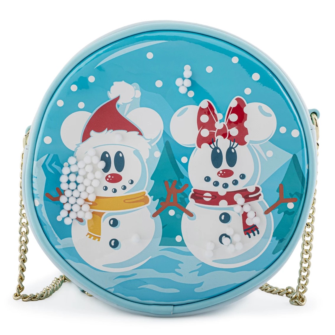 Bandolera Loungefly Disney Mickey y Minnie Muñecos de Nieve