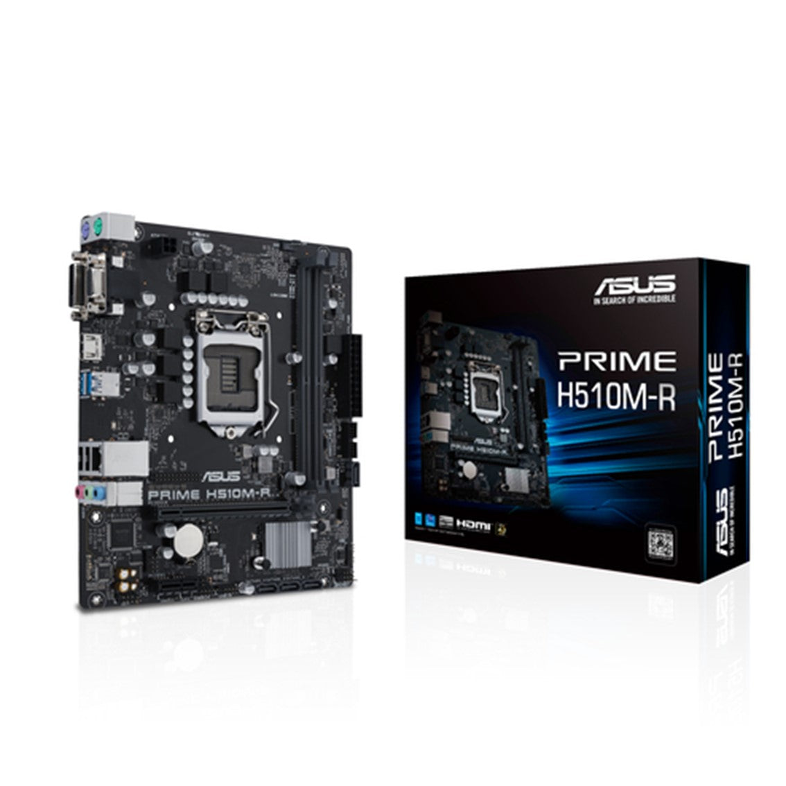 Placa Base Asus Intel Prime H510M - Socket LGA 1200, DDR4 hasta 64GB, HDMI y DVI-D, Matx