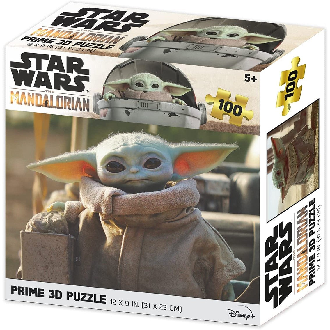 Puzle Lenticular Prime 3D 100 Piezas: Grogu de El Mandaloriano