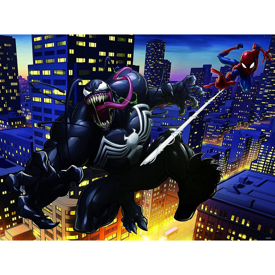 Puzle Lenticular 3D Prime 500 Piezas Marvel: Spiderman & Venom