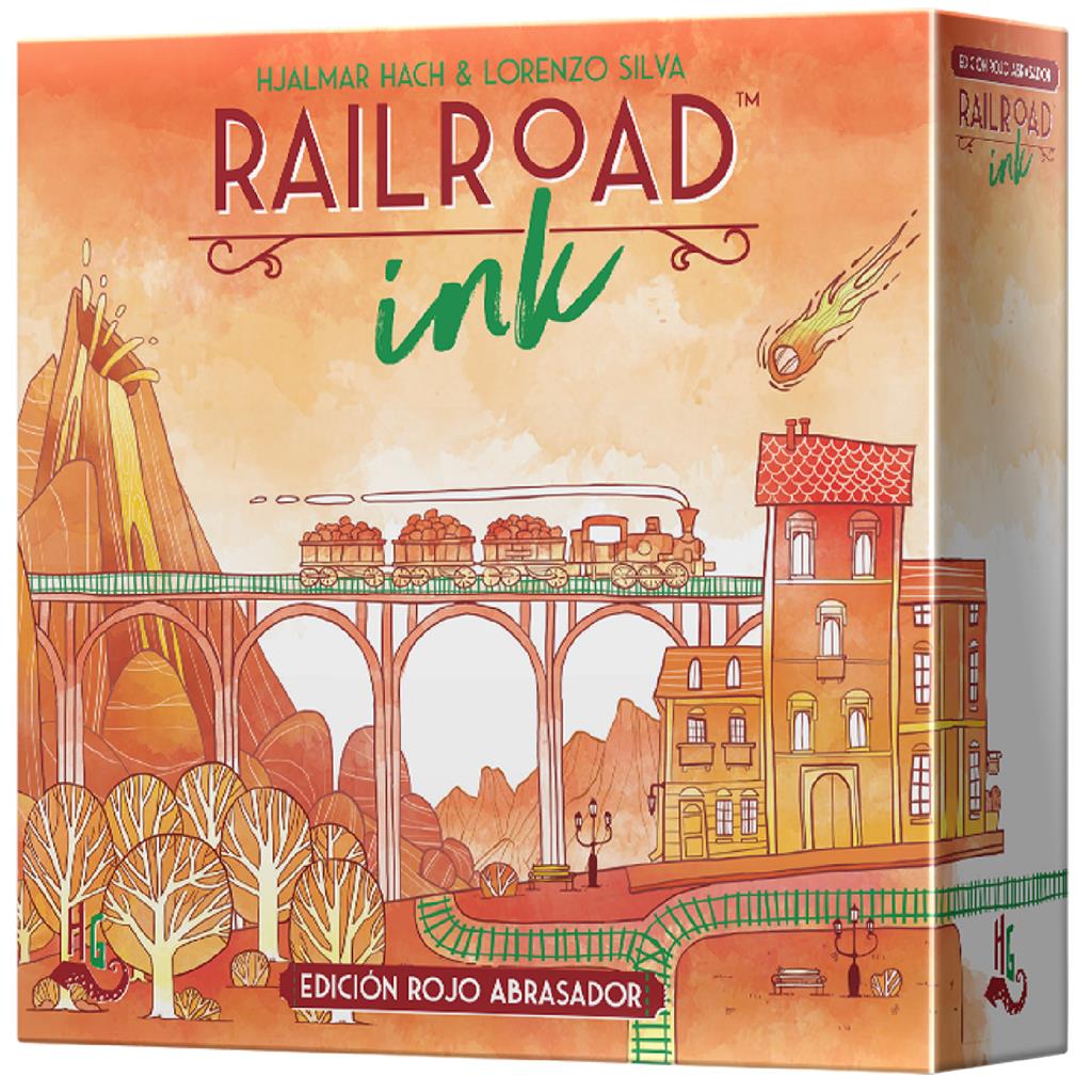 Railroad Ink: Edición Rojo Abrasador - Juego de mesa (+8 años) (Español)