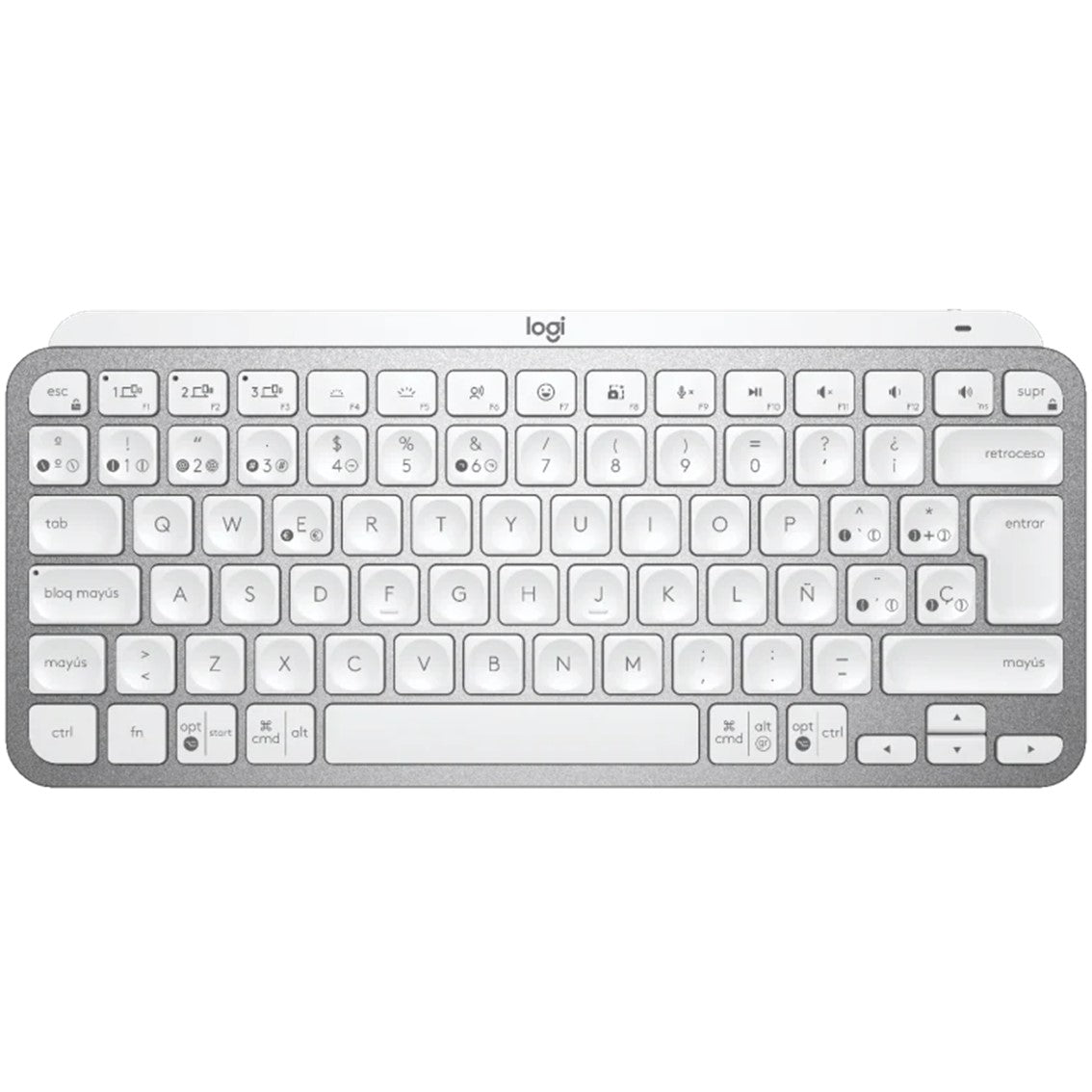 Teclado Logitech MX Keys Gris Pálido Wireless Español