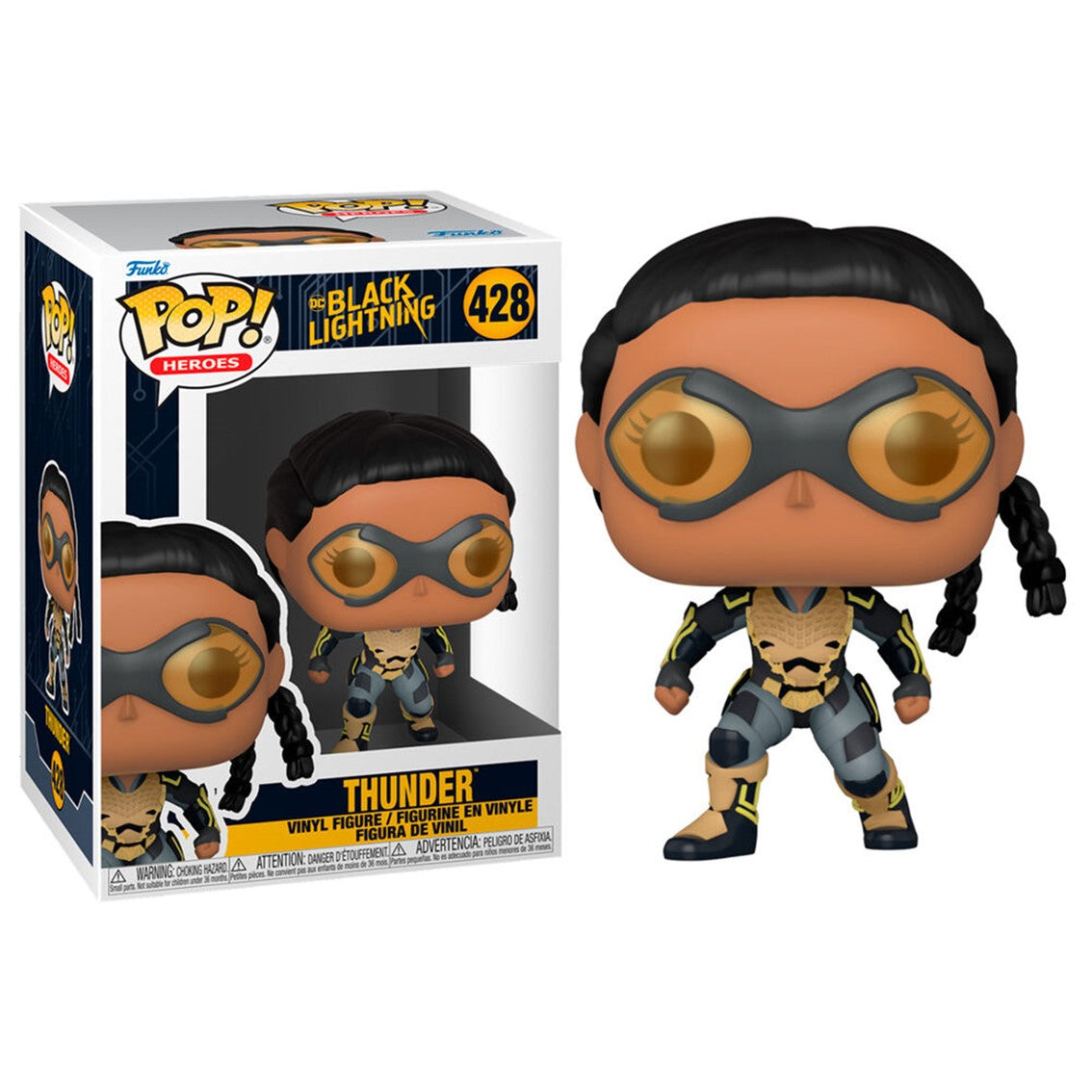 Figurita Funko Pop DC Comics Thunder - Black Lightning 9 cm