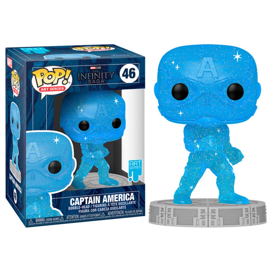 Funko Pop Capitán América - Gema del Espacio (9 cm)