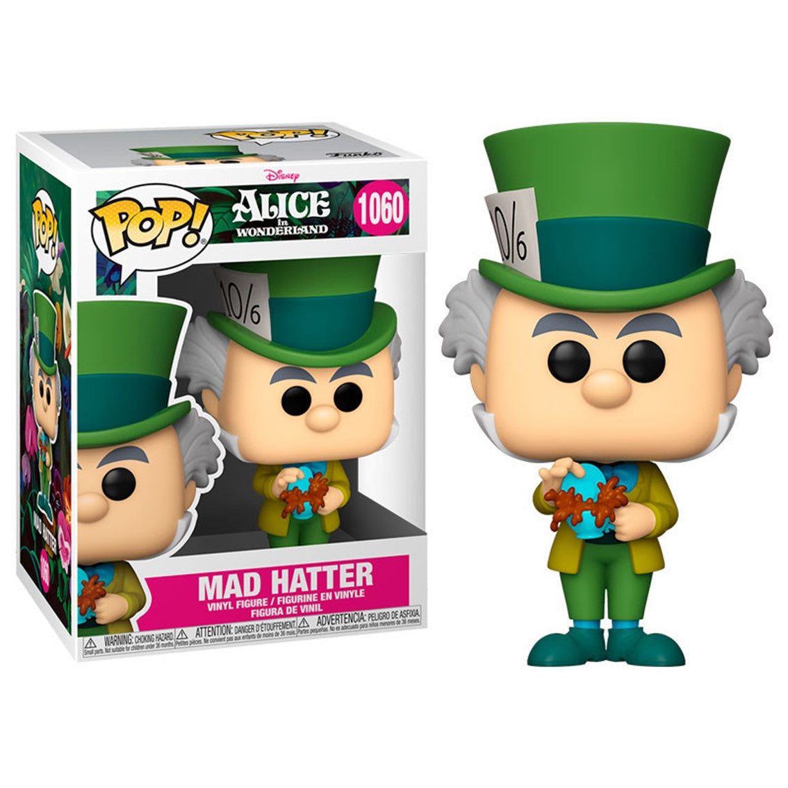 Funko Pop Disney: Sombrerero Loco - Alicia en el País de las Maravillas (70th Aniversario)