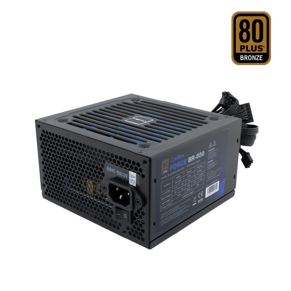 Fuente de Alimentación CoolBox Force BR-500 ATX 500W 80Plus Bronze