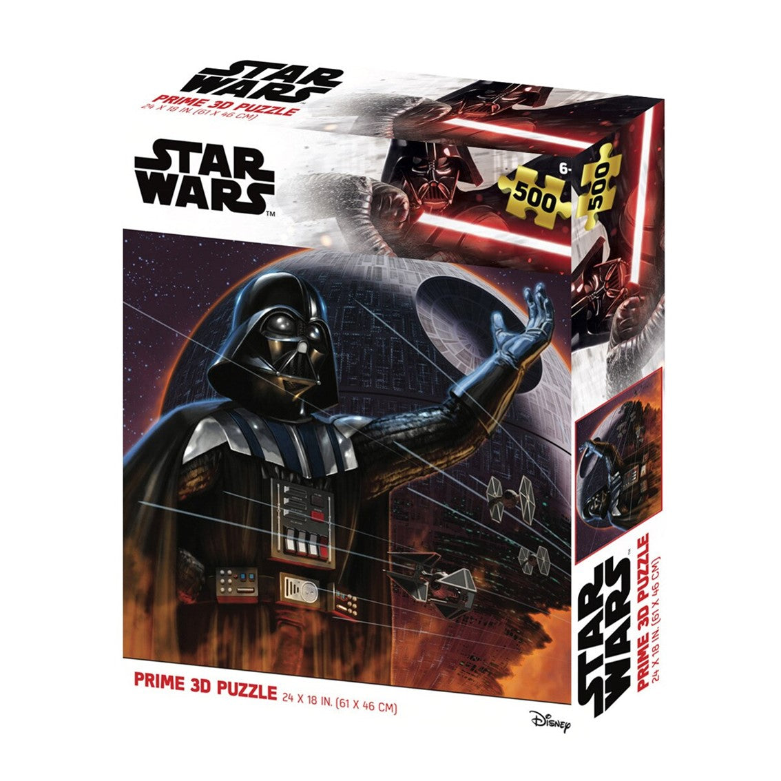 Puzle 3D Lenticular de 500 Piezas: Darth Vader y la Estrella de la Muerte