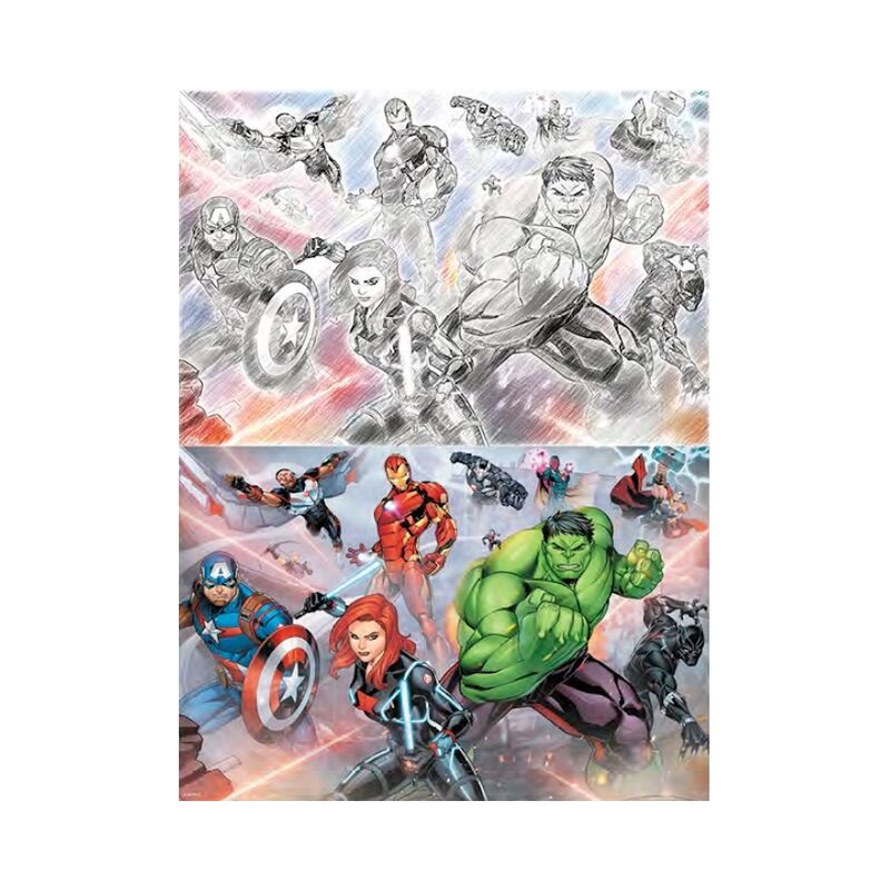 Puzzle 3D para rascar Marvel - 150 Piezas
