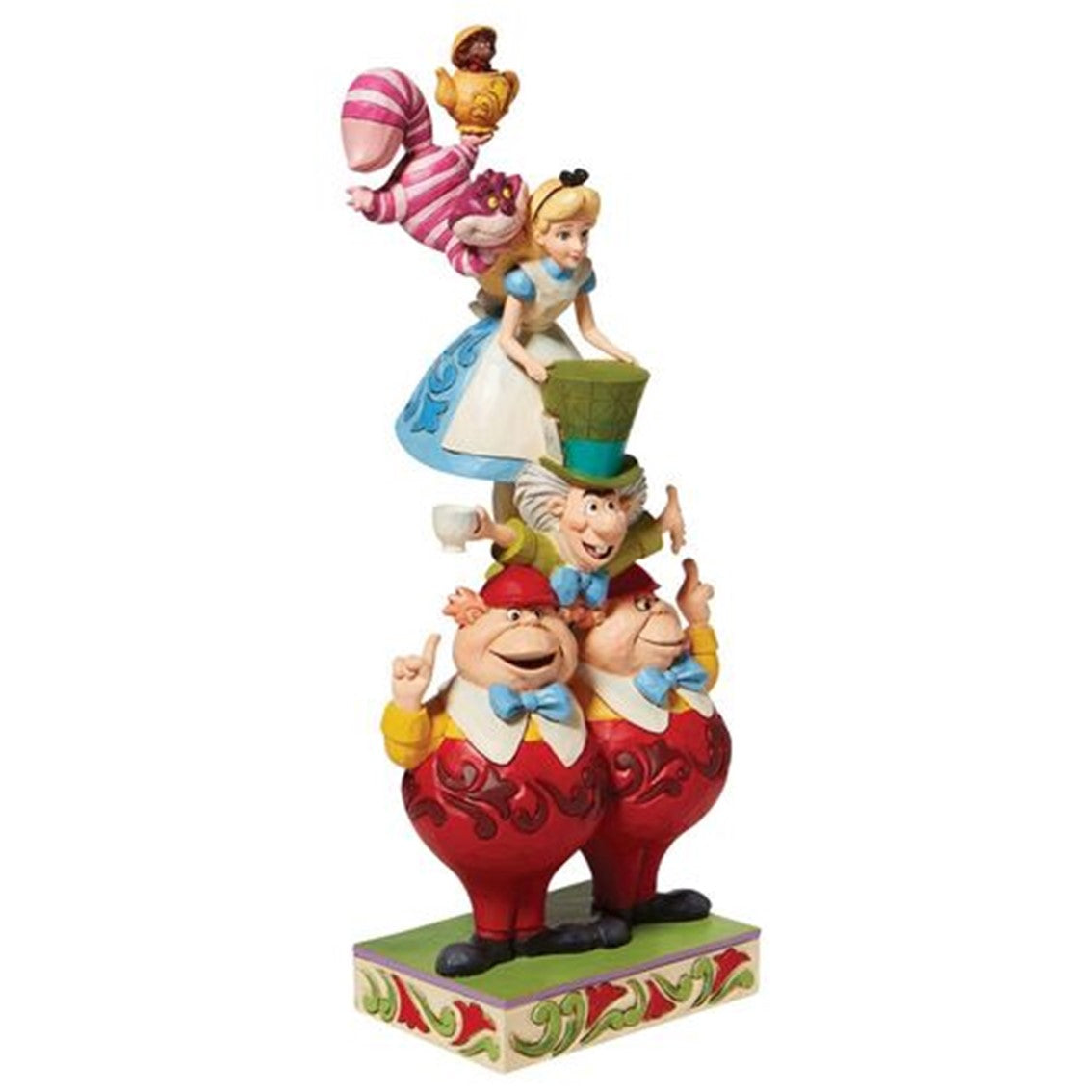 Figura Enesco Alicia en el País de las Maravillas - Arte Hecho a Mano de 26 cm