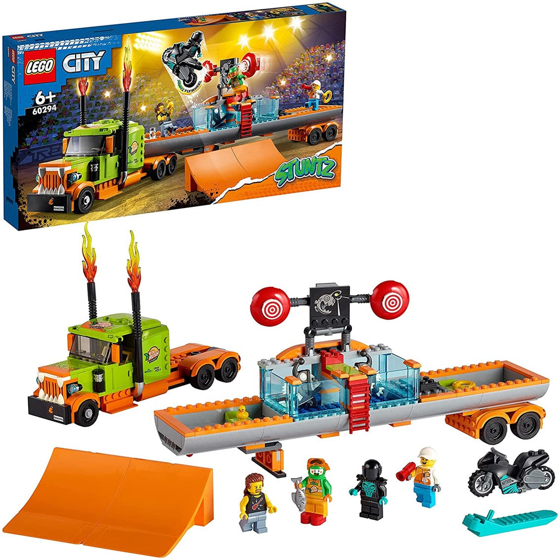 Camión Acrobático Lego City: Espectáculo de Saltos y Diversión