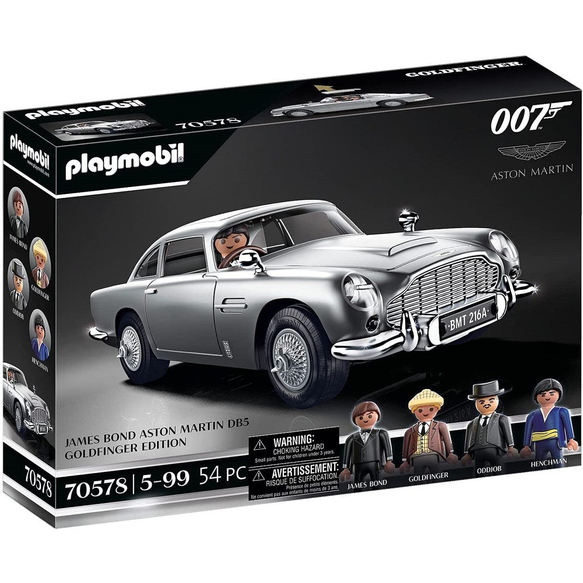 Aston Martin DB5 de James Bond - Edición Goldfinger de Playmobil