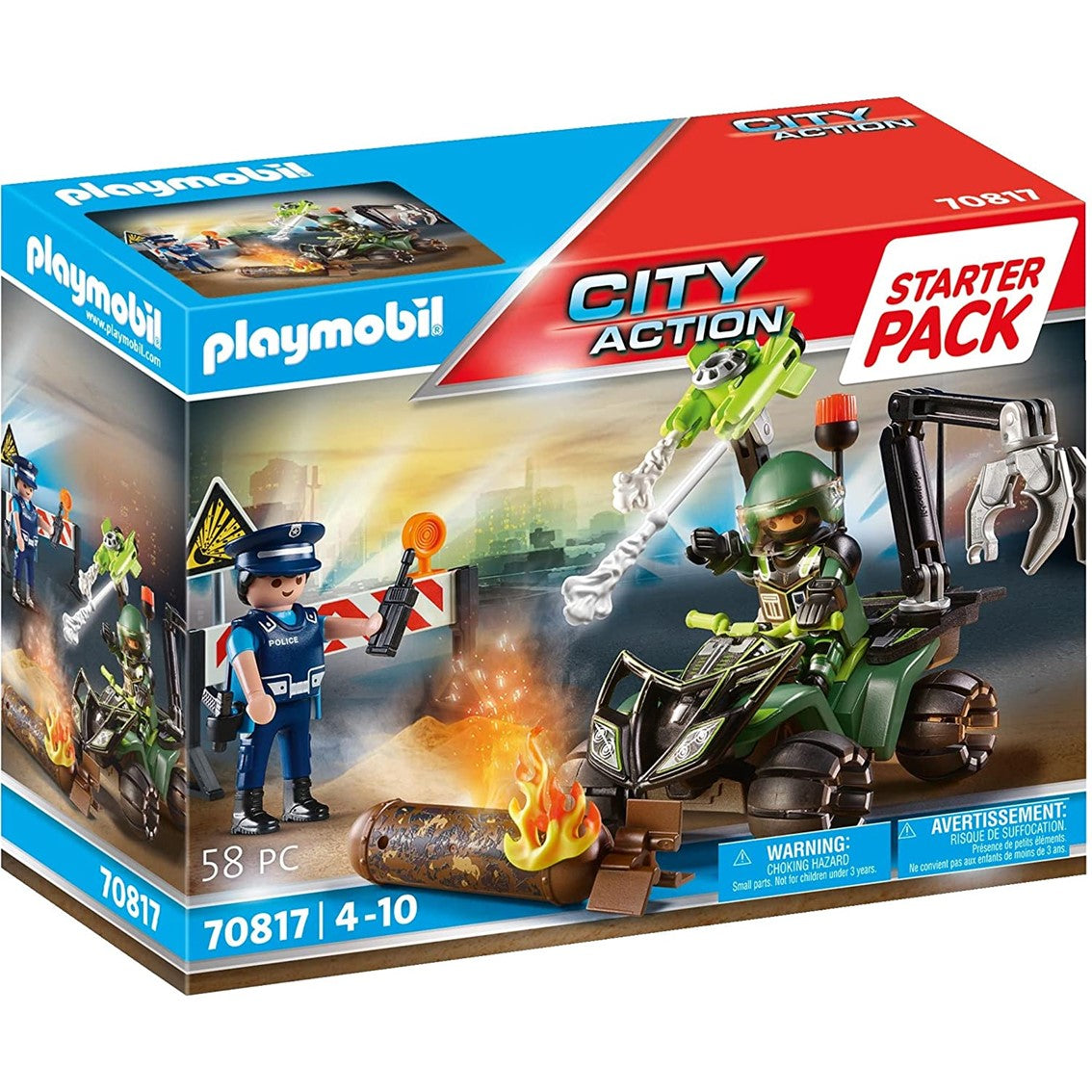 Playmobil Starter Pack Policía: Entrenamiento de Operaciones Especiales