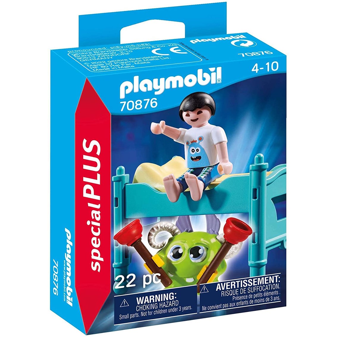 Aventura Nocturna: Niño y Monstruo Amistoso de Playmobil Special Plus