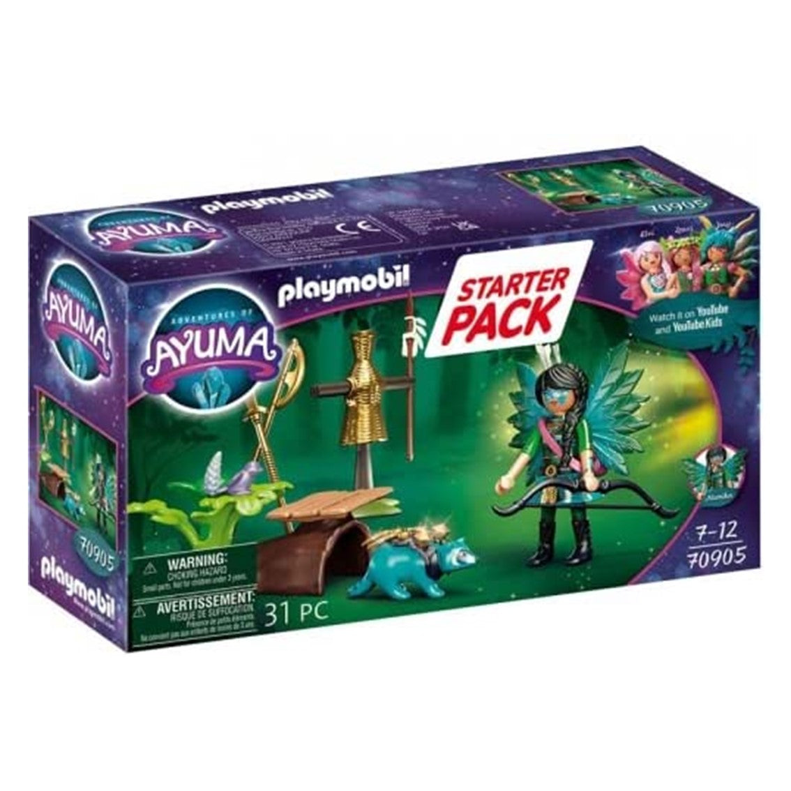 Pack Inicial Playmobil Caballero y Hada con Mapache