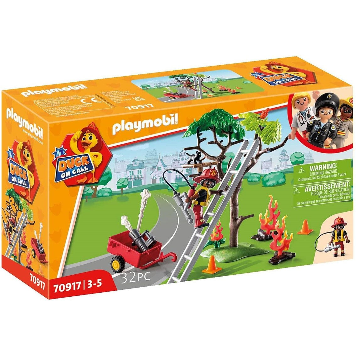 Playmobil Duck on Call: Rescate de Bomberos con Freddy Fire y Gato