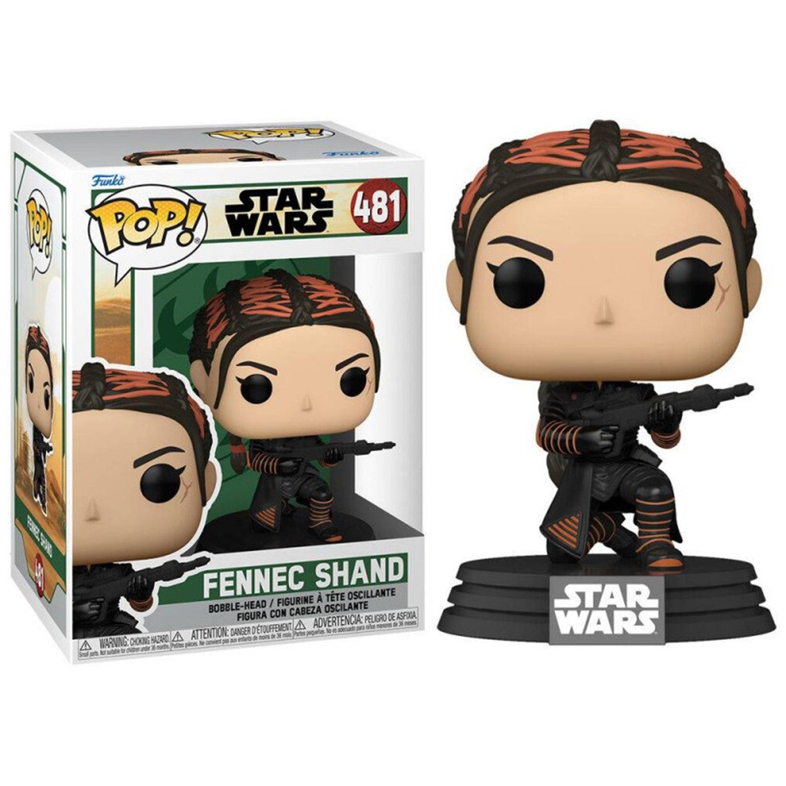 Funko Pop Star Wars: Fennec Shand de El Libro de Boba Fett - 9 cm