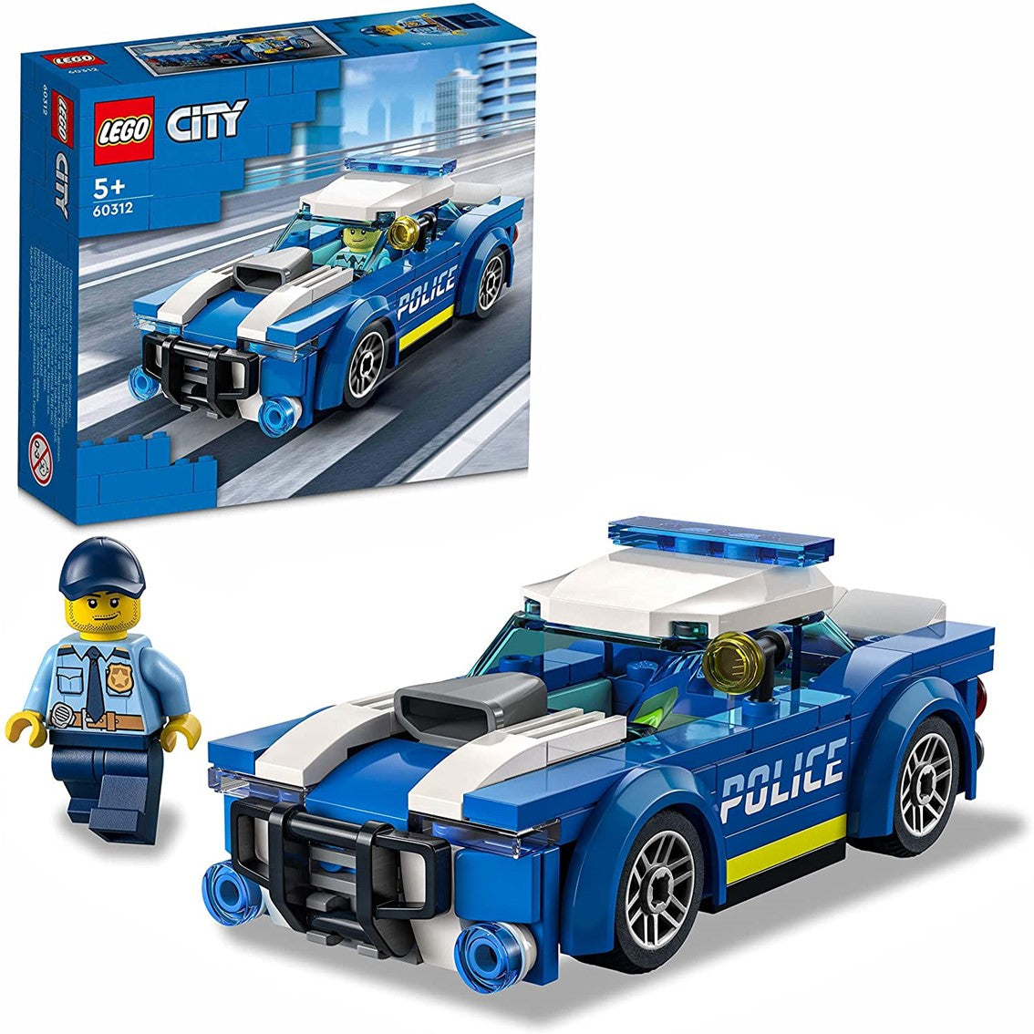 LEGO® City Coche de Policía con Minifigura y Accesorios