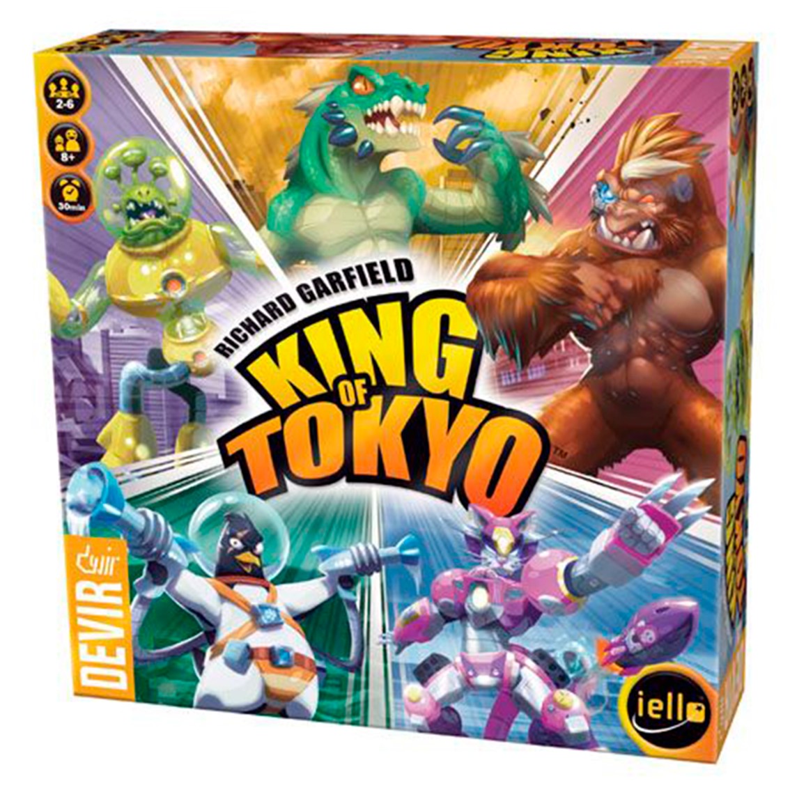 Juego de Mesa King of Tokyo - Domina la Ciudad con MegaMonstruos