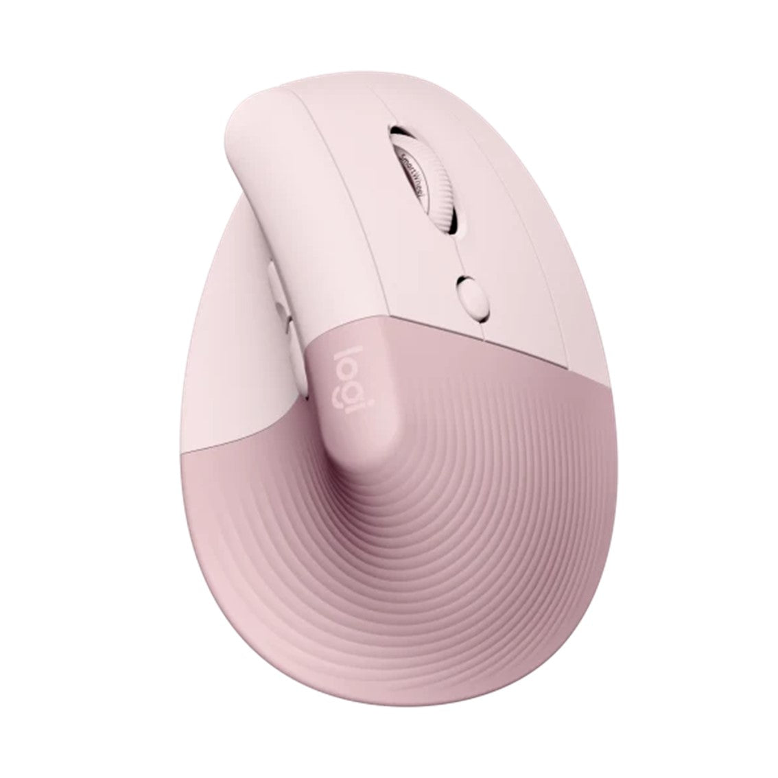 Mouse vertical Logitech Lift Rosa - 6 botones, 4000 DPI, inalámbrico