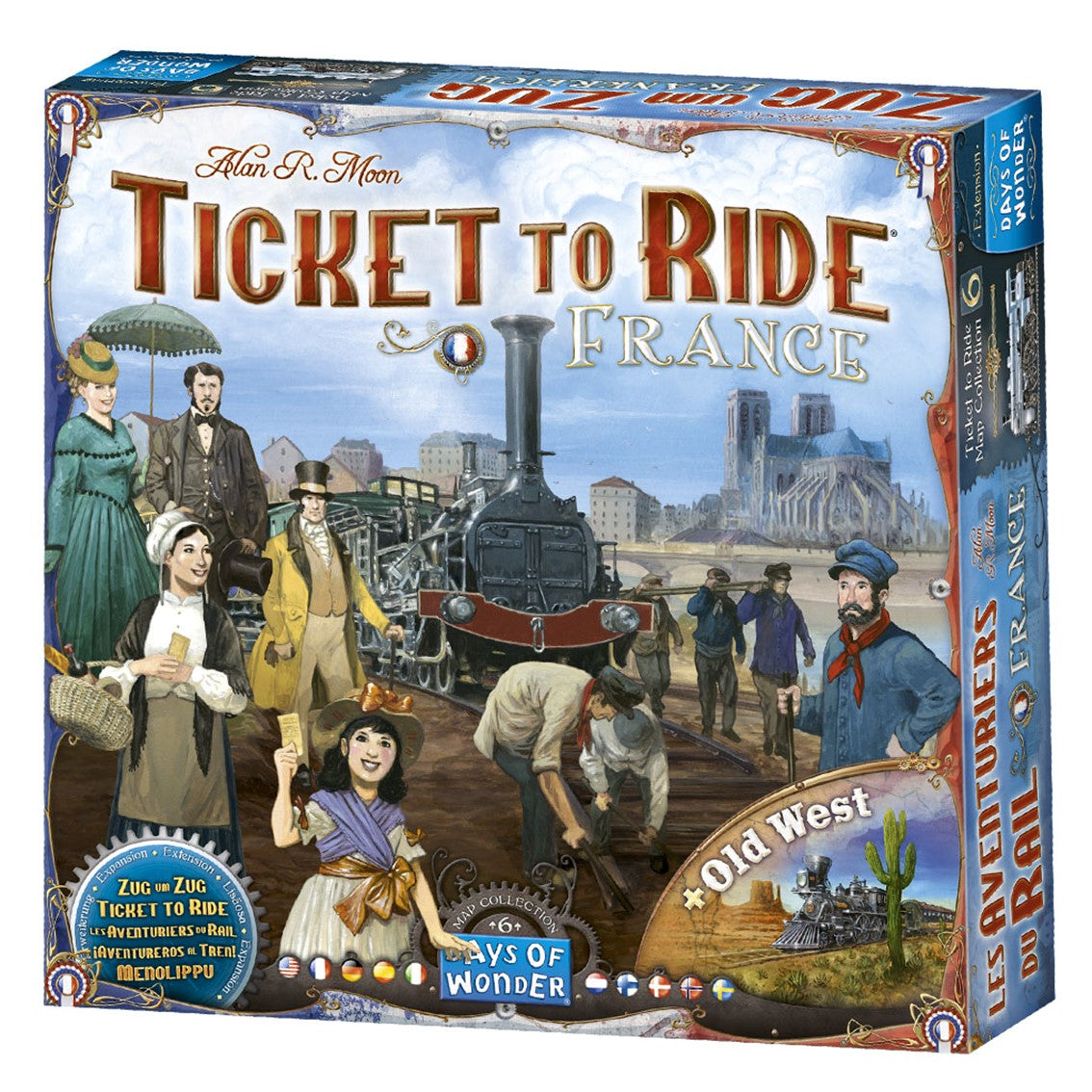 Aventureros al Tren: Francia y El Viejo Oeste - Juego de Mesa