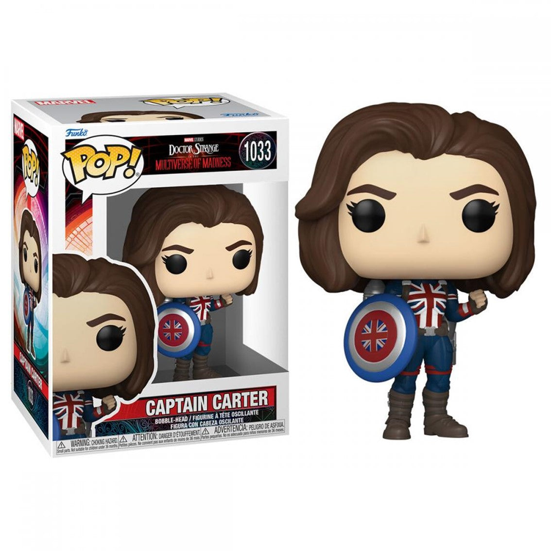 Funko Pop Capitán Carter - Doctor Strange Multiverso de la Locura 9 cm