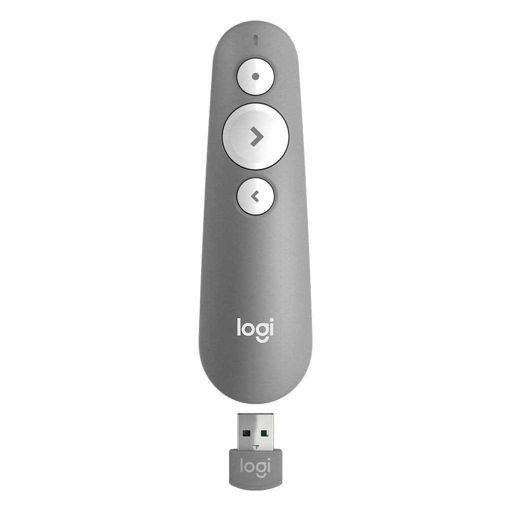 Mando Inalámbrico Logitech R500s para Presentaciones - Bluetooth - Gris Medio