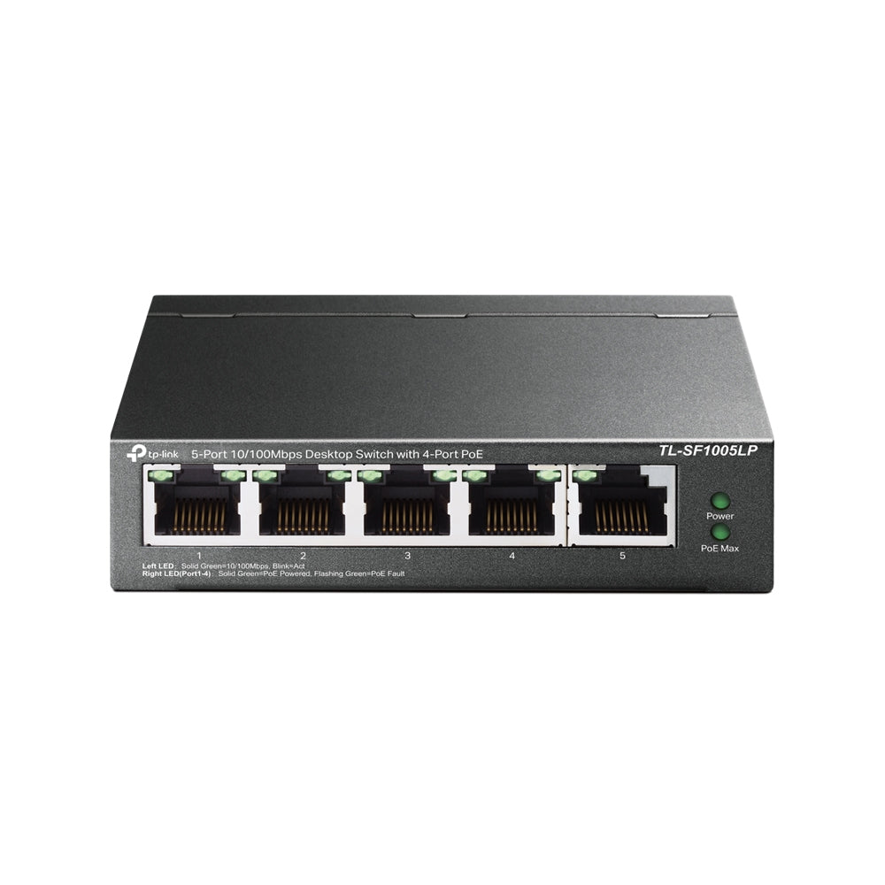 Switch TP-Link TL-SF1005LP de 5 Puertos con PoE 10/100 Mbps