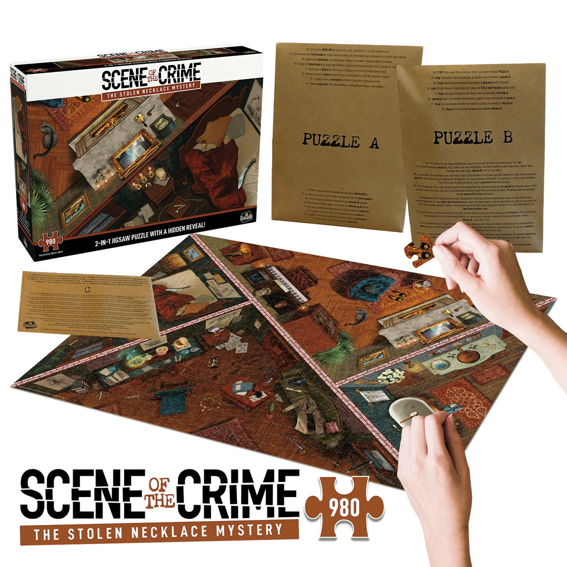 Escena del Crimen: El Misterio del Collar Robado - Juego de mesa (+13 años)