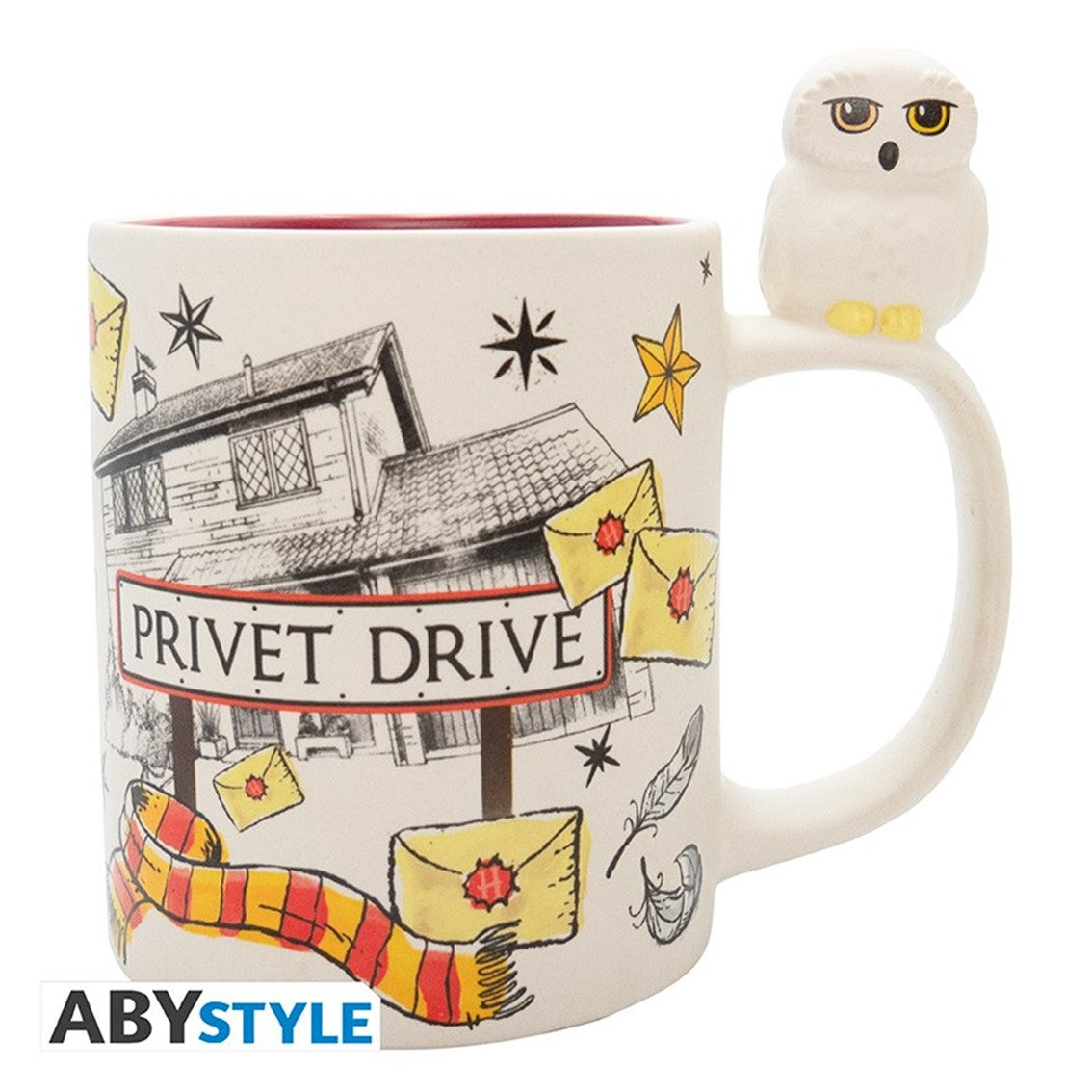 Taza 3D ABYstyle Harry Potter Hedwig & Privet 460 ml