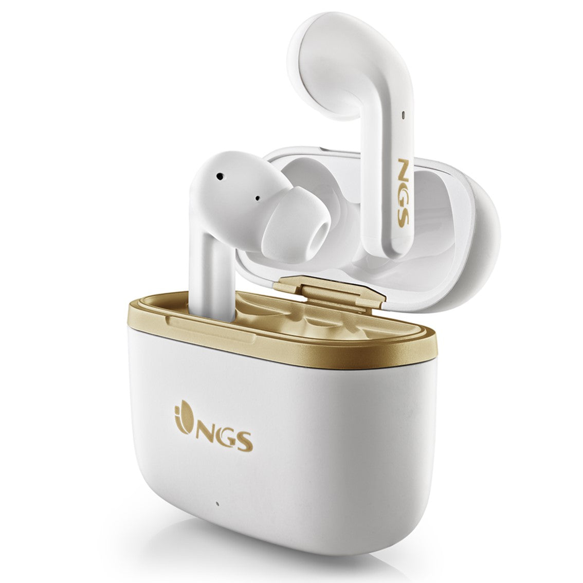Auriculares Inalámbricos NGS Artica Trophy Blanco con ANC y Carga USB-C