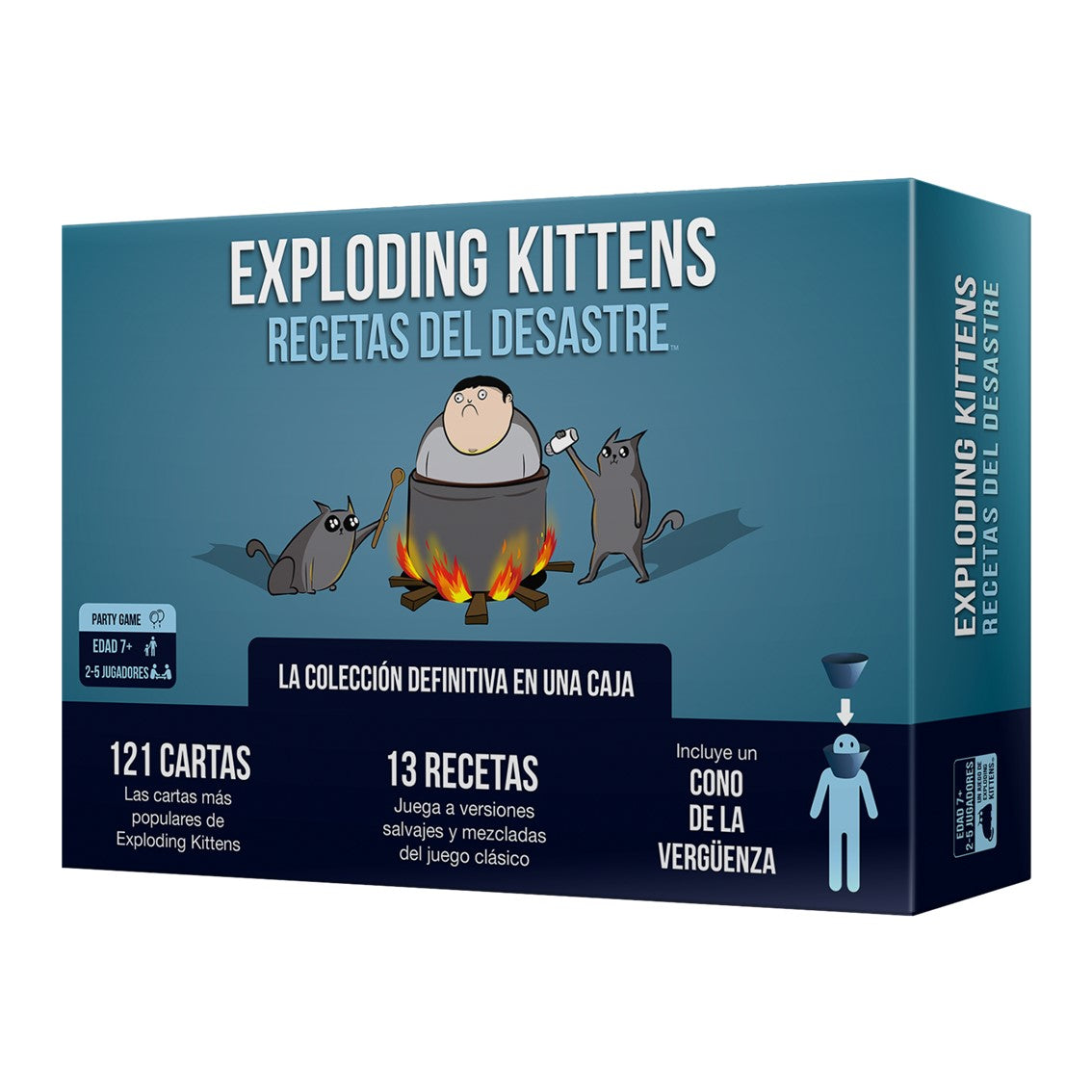 Juego de Mesa Exploding Kittens: Recetas del Desastre para 2 a 5 Jugadores