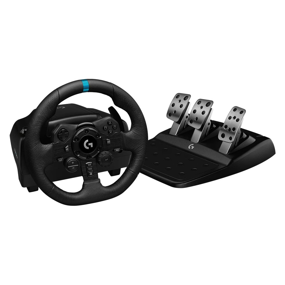 Volante y Pedales Logitech G923 para PS4, PS5 y PC - Realismo de Carrera Inigualable
