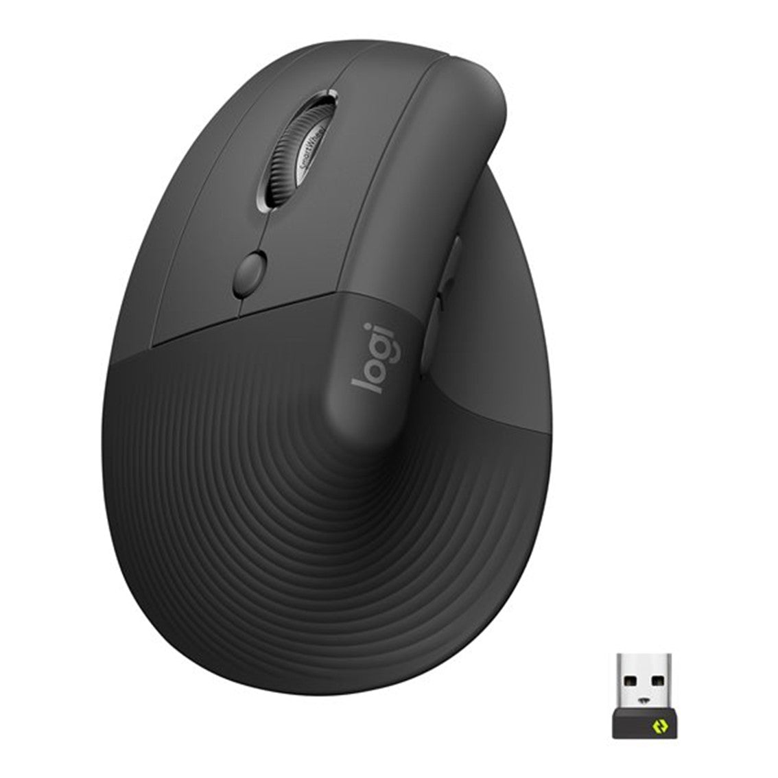 Ratón Vertical Logitech Lift para Negocios Izquierdo - 6 Botones, 4000 DPI, Inalámbrico Grafito