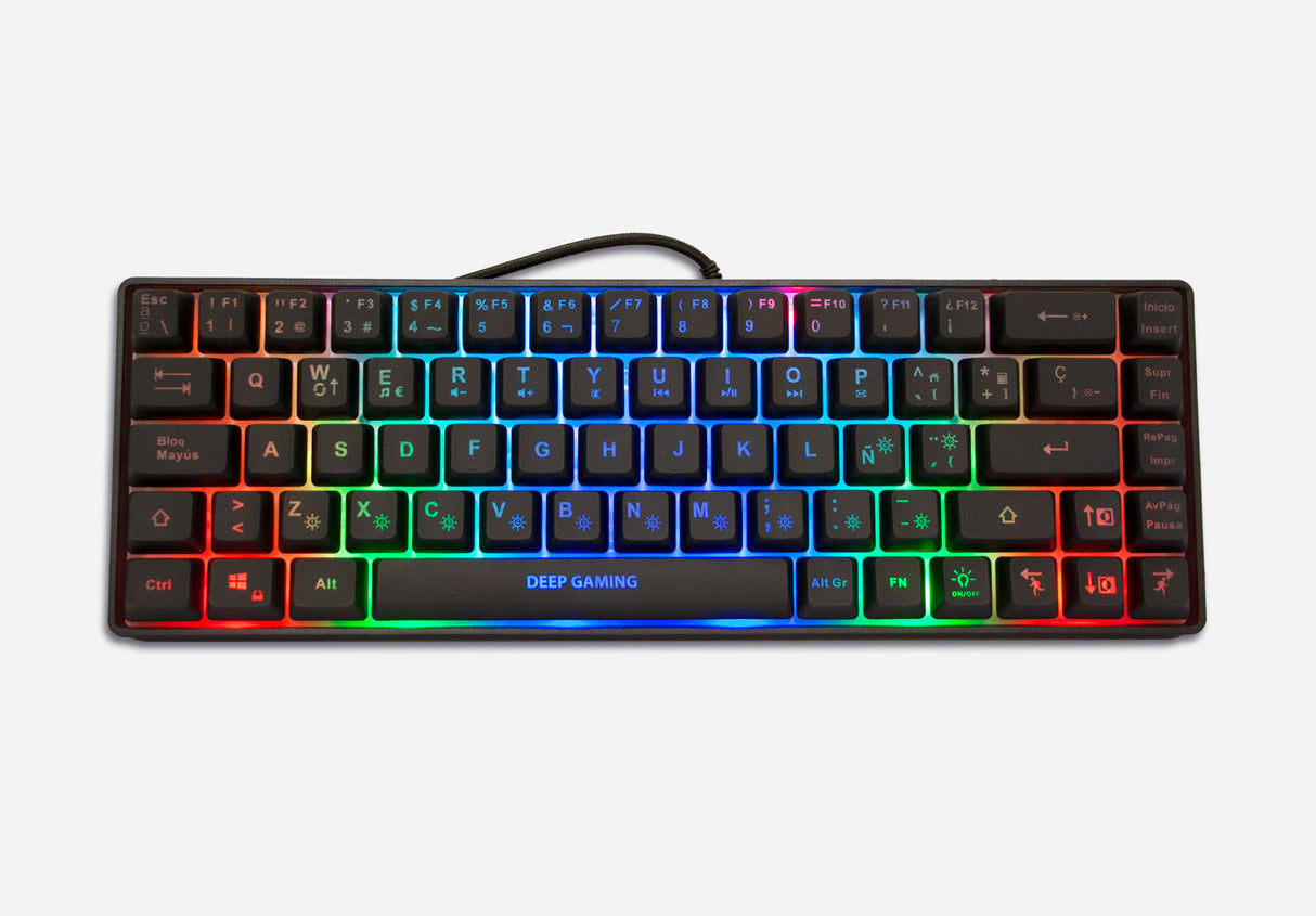 Teclado Gaming Coolbox Mini TM065 65% con Iluminación RGB