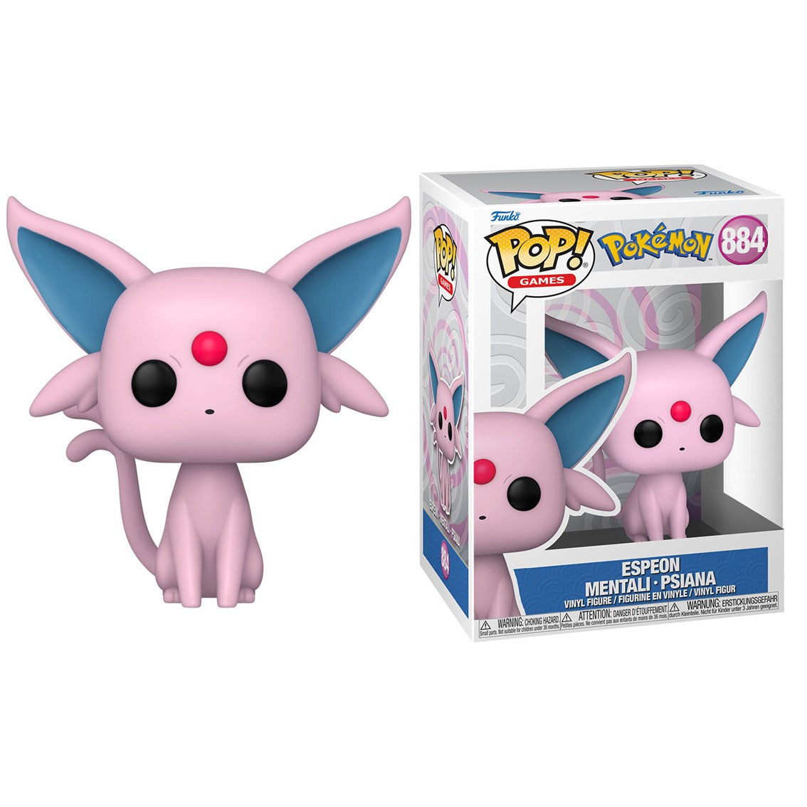 Funko Pop Pokémon Espeon - Figura de Vinilo 9 cm con Caja Original
