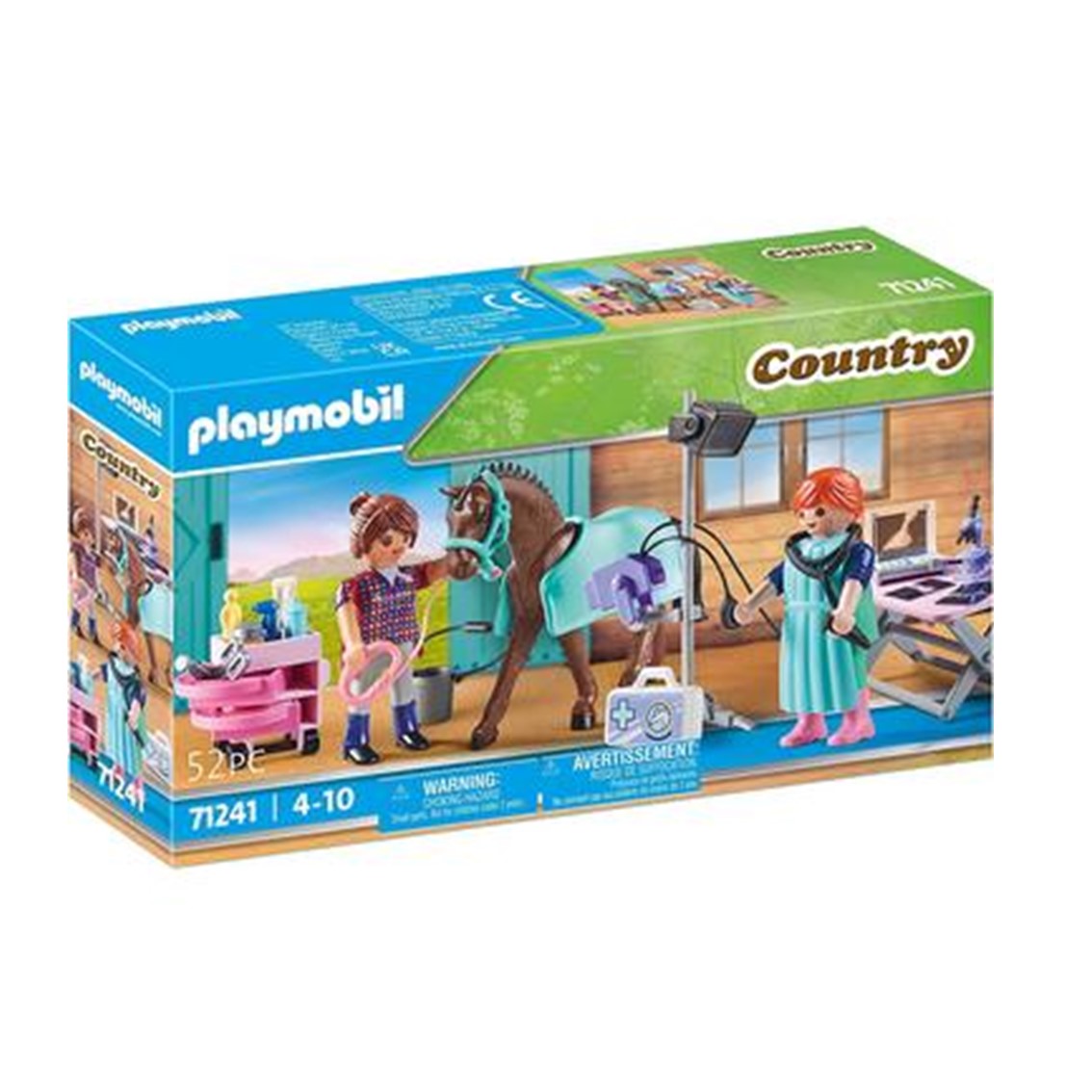 Veterinaria de Caballos - Set de Playmobil Country con Rayos X Móvil