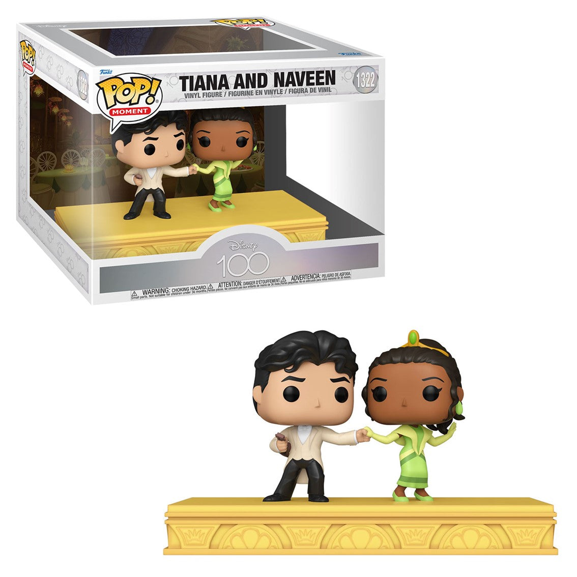 Funko Pop Moment Tiana & Naveen - Disney 100 Aniversario