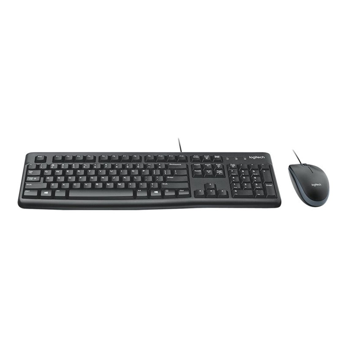 Teclado y Ratón Logitech MK120 USB Óptico Negro Inglés UK