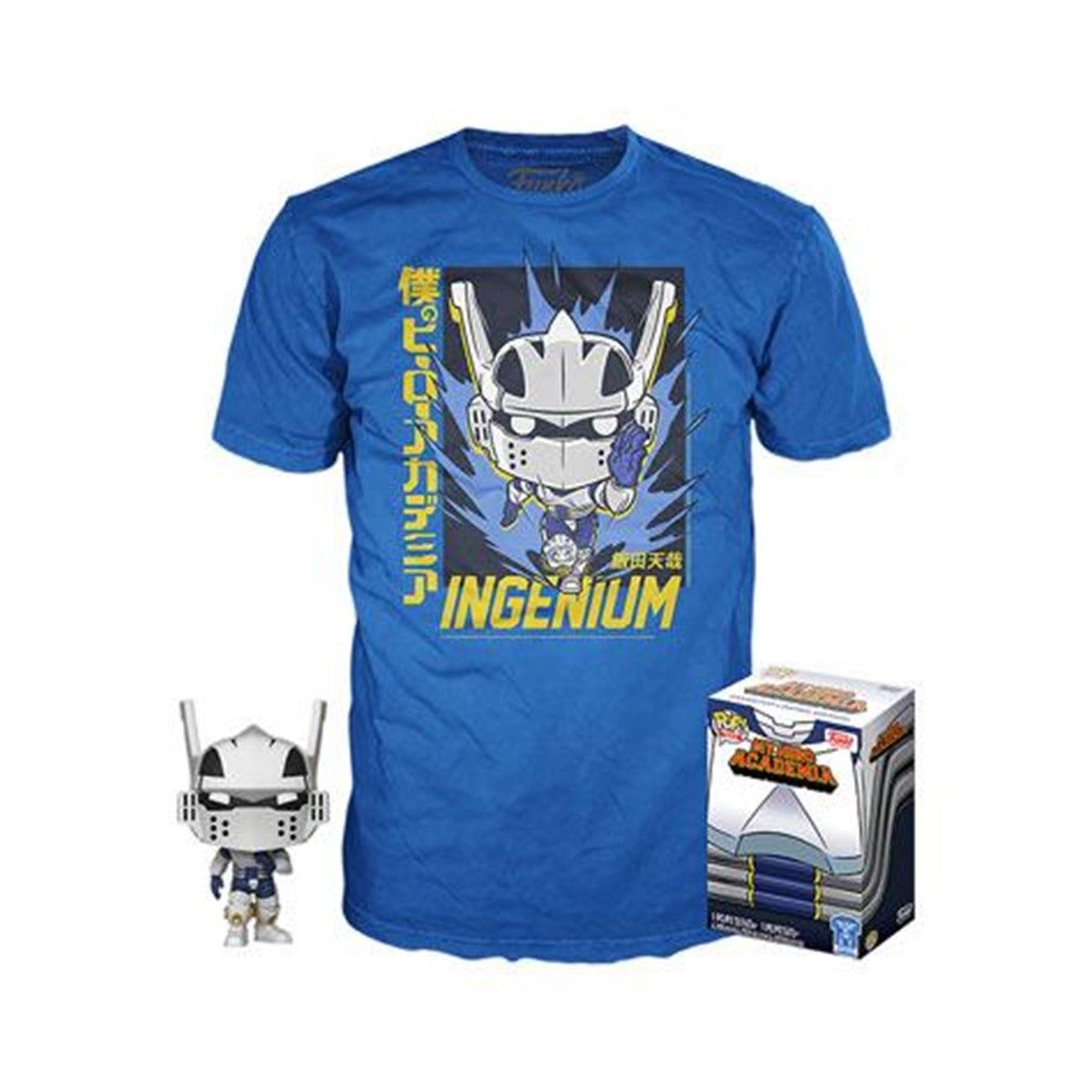 Figurita Tenya Iida Ingenium en Traje de Héroe + Camiseta L - My Hero Academia
