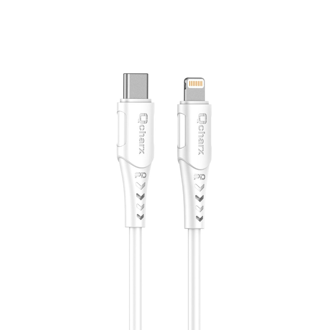 Cable Qcharx Sofia Tipo C a Lightning 3A 20W - 1m - PVC Blanco