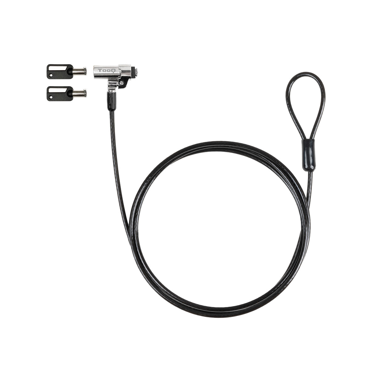 Cable de Seguridad NANO con Llave para Portátiles - 1.5m Gris Oscuro