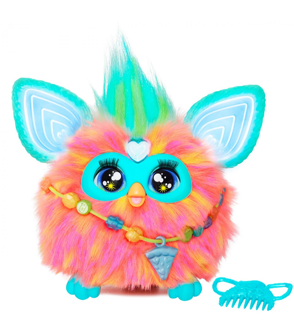Furby Interactivo Naranja Coral con Reconocimiento de Voz y Modos de Juego