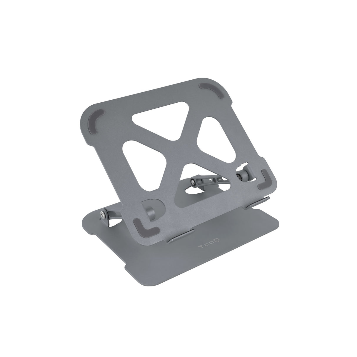 Soporte Elevador Ergonomico TooQ para Portátiles y Tablets - Aluminio Ajustable Gris