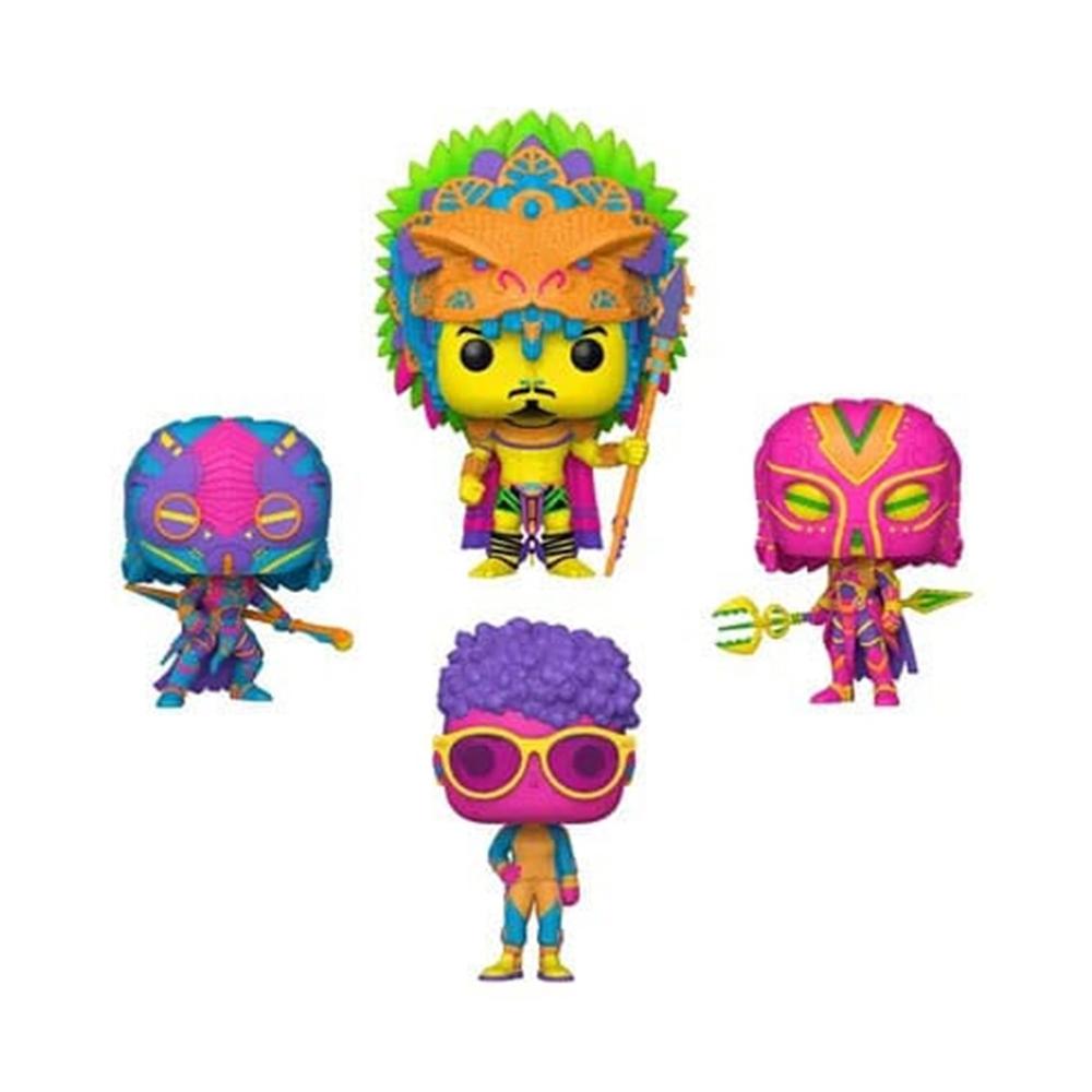 Pack de 4 Funko Pop Marvel: Black Panther - Wakanda Forever
